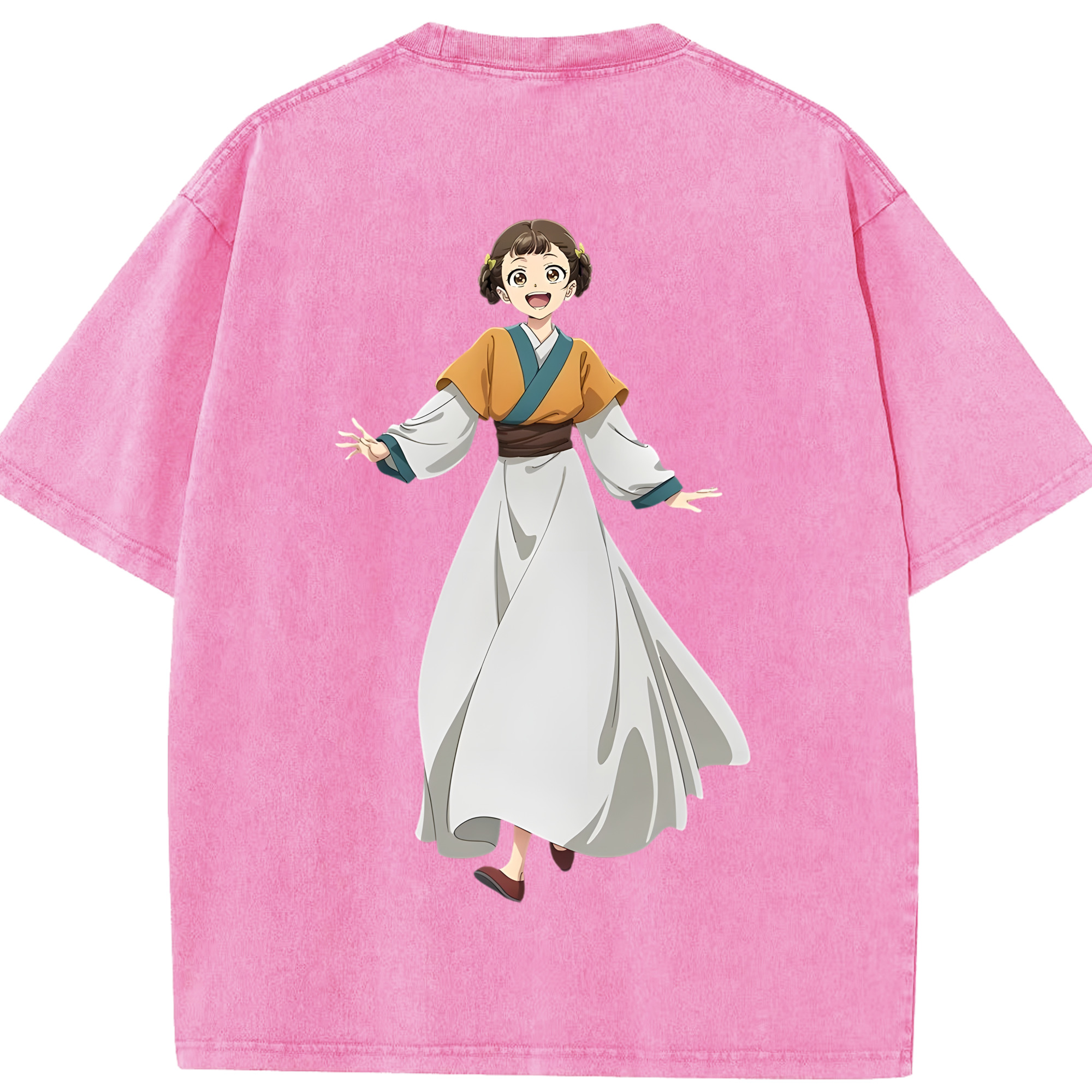 （画像用） 薬屋のひとりごと The Apothecary Diaries 綿100% ヴィンテージ風 半袖Tシャツ（背面プリント）